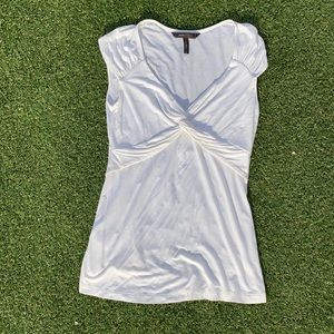 Bcbg knot white tee shirt